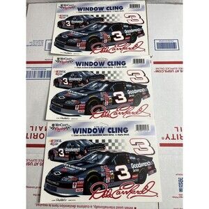 Lot Of 3 DALE EARNHARDT #3 GOODWRENCH CAR NASCAR WINCRAFT RACING WINDOW CLING